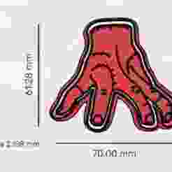 Wednesday movie hand cutter and stamp