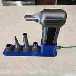 Wolfbox Megaflow MF100 Blower Duster Stand w/ LED Window and Charging Port