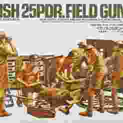 WW2 25 Pdr British gun crew 1/35 or any scale