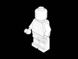 Lego Compatible (5610d.dat) Minifig Microphone with Cat Ears