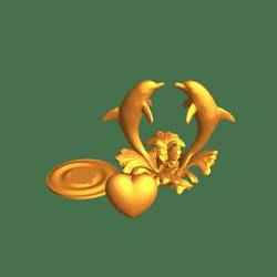 dolphins an ripples an a heart