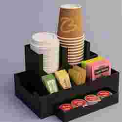 Coffee & Tea Station with Drawer — Countertop Organizer