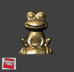 Düşük Poli 3D Model - Kurbağa 低面數- 青蛙