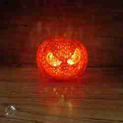 Voronoi Cadılar Bayramı Balkabağı | Jack Skellington Stili