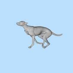 31 Running Hound Pet Miniature Scene Model