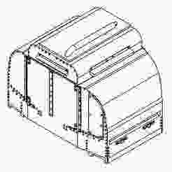 40hp Armoured Simplex  (60cm gauge) 1/76 scale