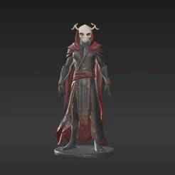 Alien Overlord Miniature – Ornate Robes & Multiple Eyes