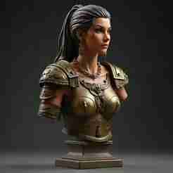 Amazonian Warrior Bust (28-32mm)
