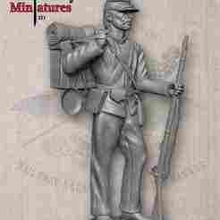 American Civil War Union Federal Infantryman STL
