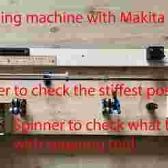 Arrow cutter station with spinner. All you need to build precise arrows!