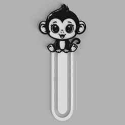 Baby Monkey Logo Bookmarks