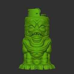 BIC LIGHTER CASE SLIMER MONSTER MONSTER HALLOWEEN TABLE