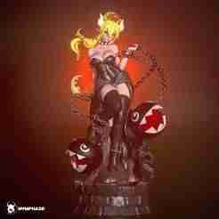 Bowsette (Super Mario Bros) w/ nsfw variation STL Ready-to-Print Figure