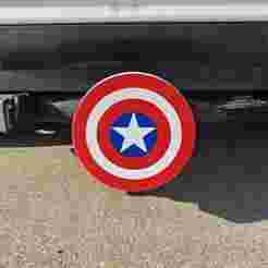 Captain America Giant Awesome Tow Hitch Cover for 2 inch Tow Hitch Receivers