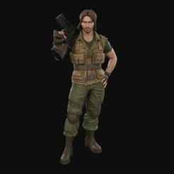 Carlos Oliveira STL  3D Printable Residual Evil 3 Remake Hero Figure