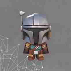 Chibi Mandalorian Geometric
