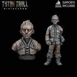 Curse of Strahd - Benjamin Blackdraw Mini Bust Combo  [Pre-Supported]