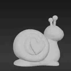 Cute Pastel Snail Ornament | Easy-Print Polished Ceramic Style Animal Model