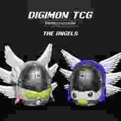 Digiegg Memory Counter - The angels Angemon and Angewomon - Digimon TCG