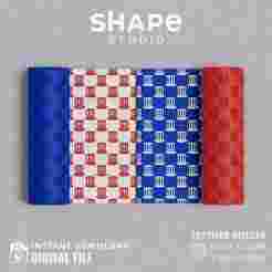 Digital file STL | Patriotic Hat | 2 versions of the same design | American Pattern Polymer Clay Seamless Texture Roller