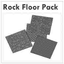 Diorama Rock Floor Texture Pack [1/18 Scale | 16 Pieces]