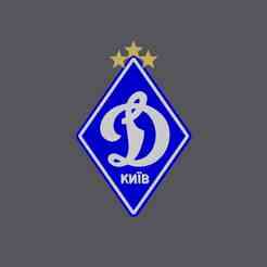 Dynamo Kyiv logo with stand