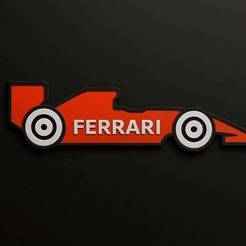 F1 Collection - Ferrari, Hamilton & Leclerc (Relief Keychain Set)