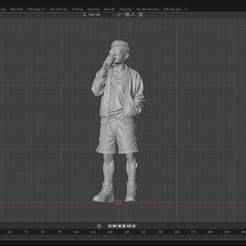 Figures boy drinking