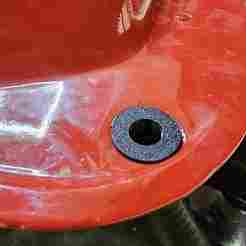 Firebird Trans AM Shaker Drain nozzle adapter