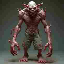 Fleshling Horror: 28-32mm Scale Miniature