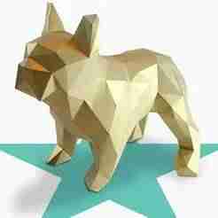 Geometric Frenchie/French Bulldog/French bulldog/doggy/doggie/doggie rings/decorative room/dog/decoration