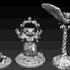 goblin witch clan of the owl, war owl, 12 numbered toads, mini role-playing role