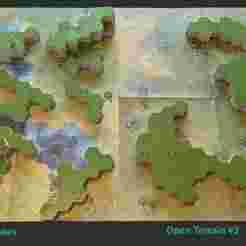 Grassland Map Pack Side B BattleHex Terrain Tops