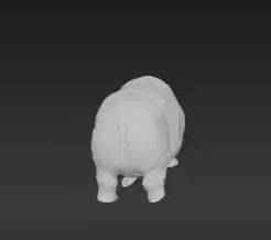 Grey Heavyweight River Creature – Wildlife Display Figure