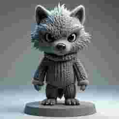 Halloween puppets 🎃 cosy wolfy knitted
