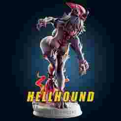 Hellhound Monster Girl 3d Print Model