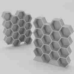 HexaRim 16-Slot Rack Set | 1:64 Wheel & Tire Storage Display (STL, STEP, FBX Files)