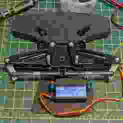 Holder for Tamiya TT02 polyurethane bumper on Tamiya Group-C chassis