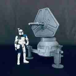 Imperial Heavy Defense Turret For 3.75 in (1:18) Figures