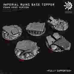 Imperial ruins scenic hero base toppers 25mm - for WH40k