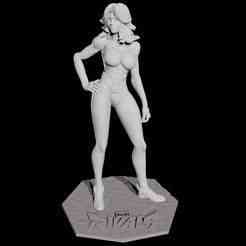 Invisible Woman, Sue Storm, Fantastic Four, Naked Action Figure, from Marvel Rivals for 3d printing