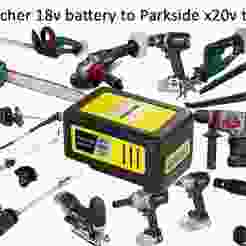Karcher 18v battery to Parkside X20v tool