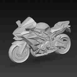 Kawasaki Ninja H2R 3D Model - Race Superbike for 3D Printing