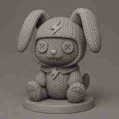 Knitted Lightning Bunny