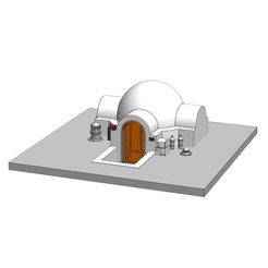 Lars Homestead Entry Dome For 3.75 in (1:18) Figures