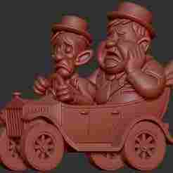 LAUREL AND HARDY TOON CAR