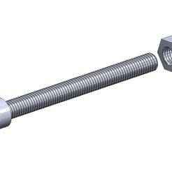 M12 x 115mm bolt DIN 912 VG + M12 nut DIN934 Nut Screw