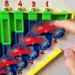 Marble Computer Mechanical Binary Calculator