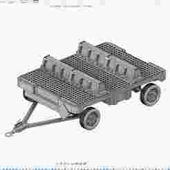 Missile Trolley Rack , Any Scale