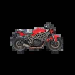 Motorcycle with Voronoi 3D v2 frame